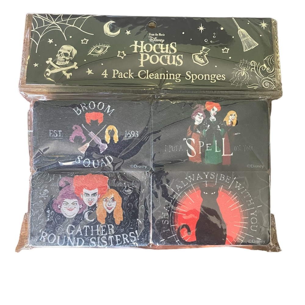 New 2023 Hocus Pocos 4‎ pack cleaning sponges